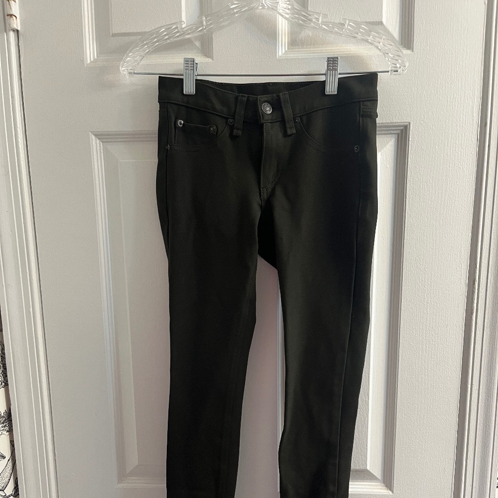 Rag and Bone hunter green jeggings